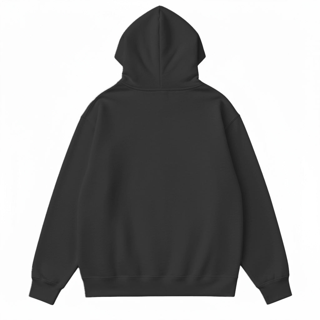 Dark Abstract Art Men's Large Size Hooded Sweatshirt