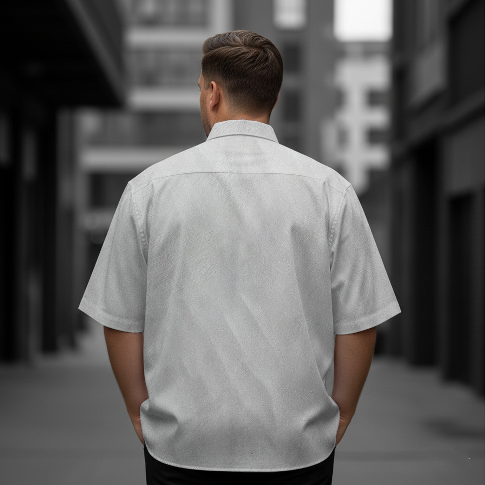 Men's Gothic Skull Short-Sleeve Shirt