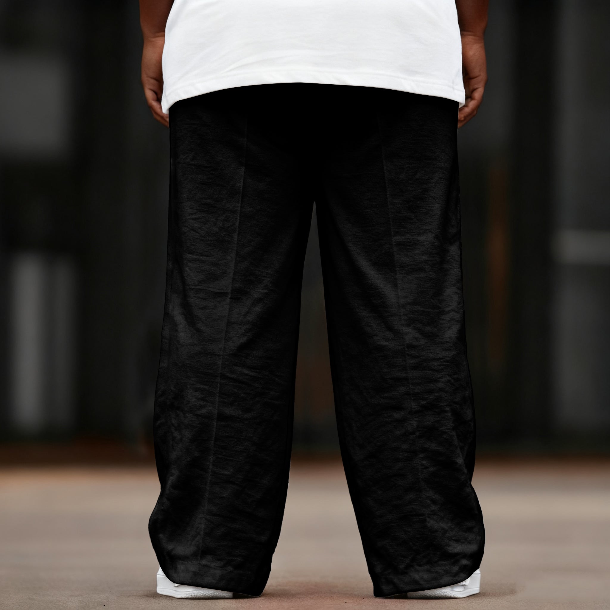 Large Size Men's Wild Gray Wolf Casual Pants