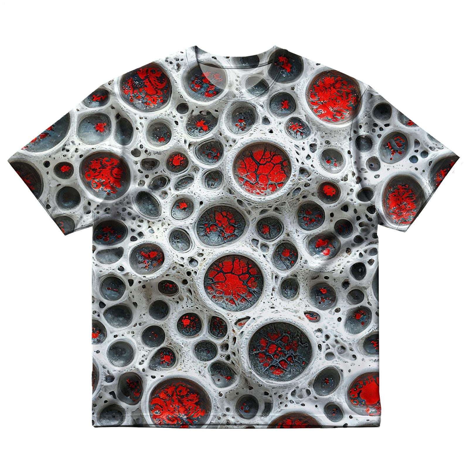 Men's Gothic Wormhole Plus Size Short Sleeve Round Neck T-Shirt