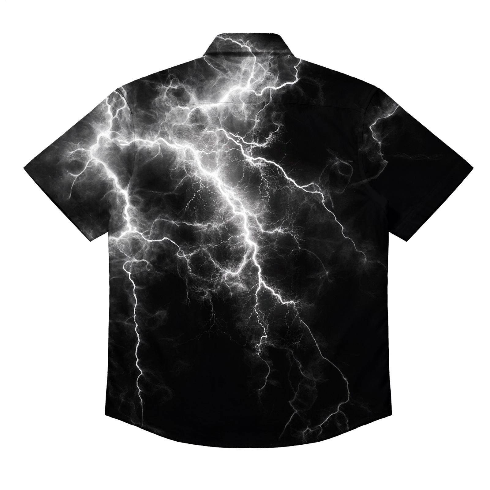 Men's Gothic Lightning Short-Sleeve Shirt