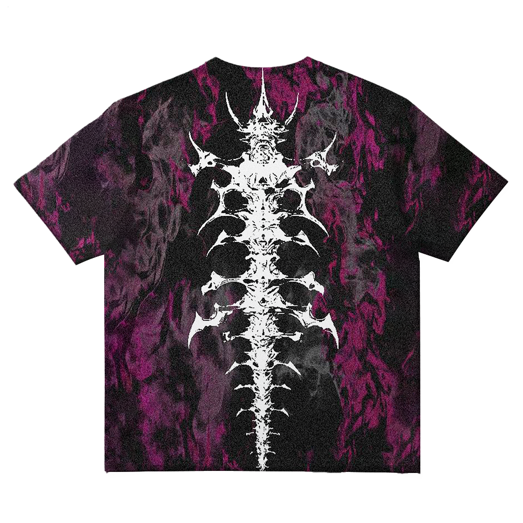 Men's Dark Skull Art Plus Size Short Sleeve Round Neck T-Shirt