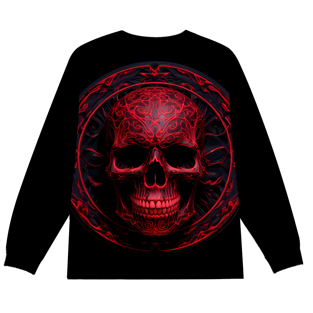 Plus Size Men's Long Sleeve Round Neck Top