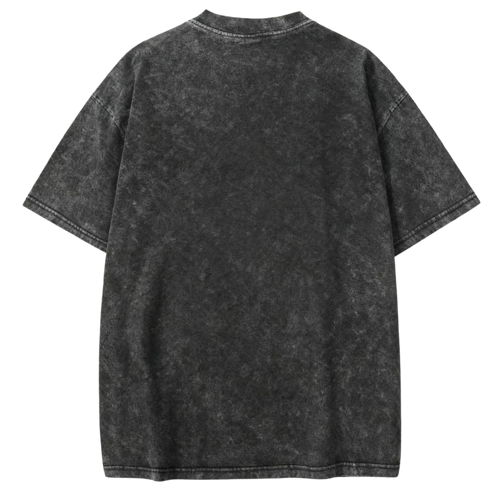Gothic Snake Large Size Washed Cotton Short Sleeves