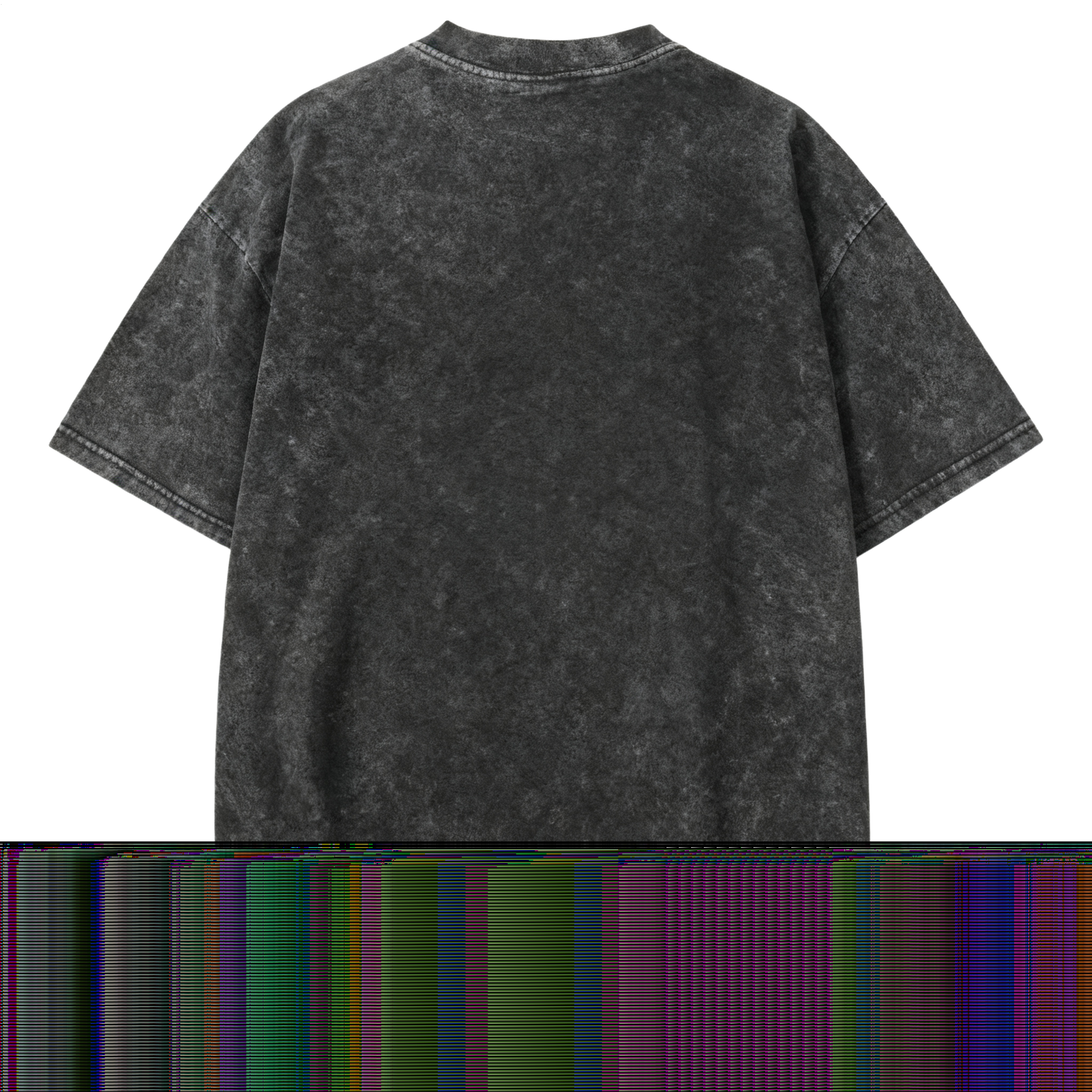 Gothic Skull Large Size Washed Cotton Short Sleeves