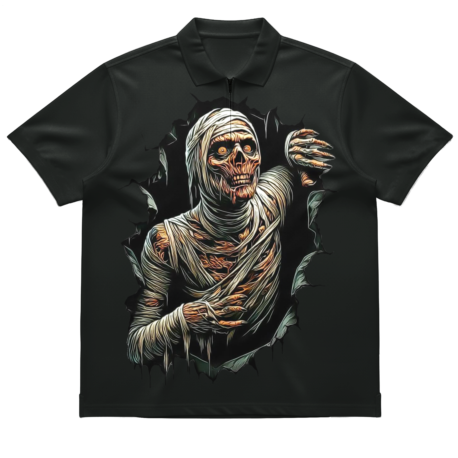 Men's Funny Mummy Plus Size POLO
