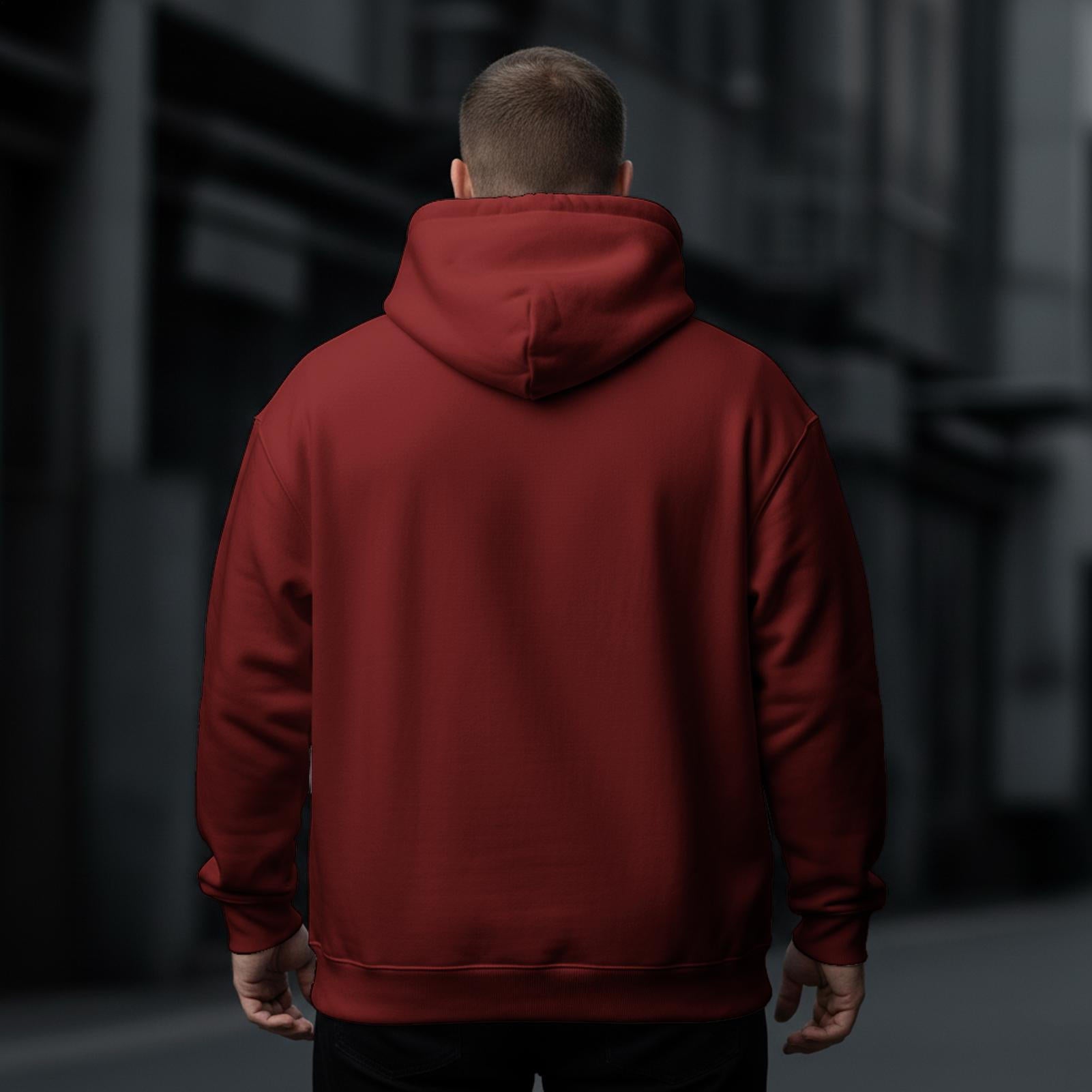 Men's Large Size Hooded Sweatshirt