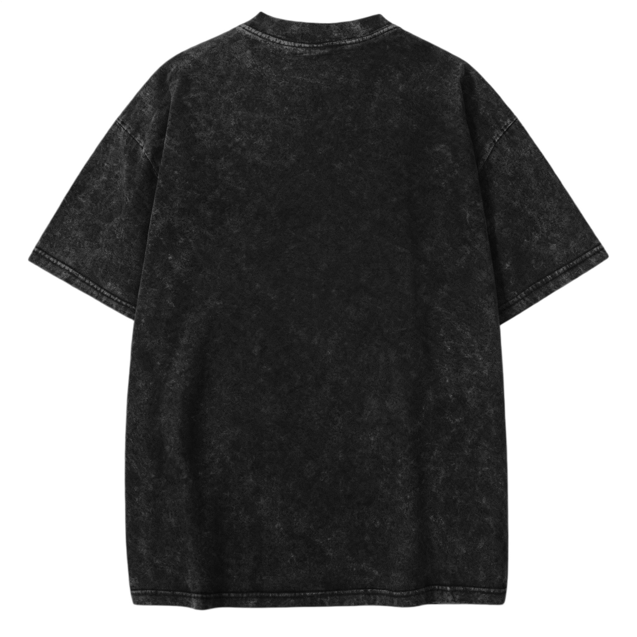 3D Devil's Hand Large Size Washed Cotton Short Sleeves