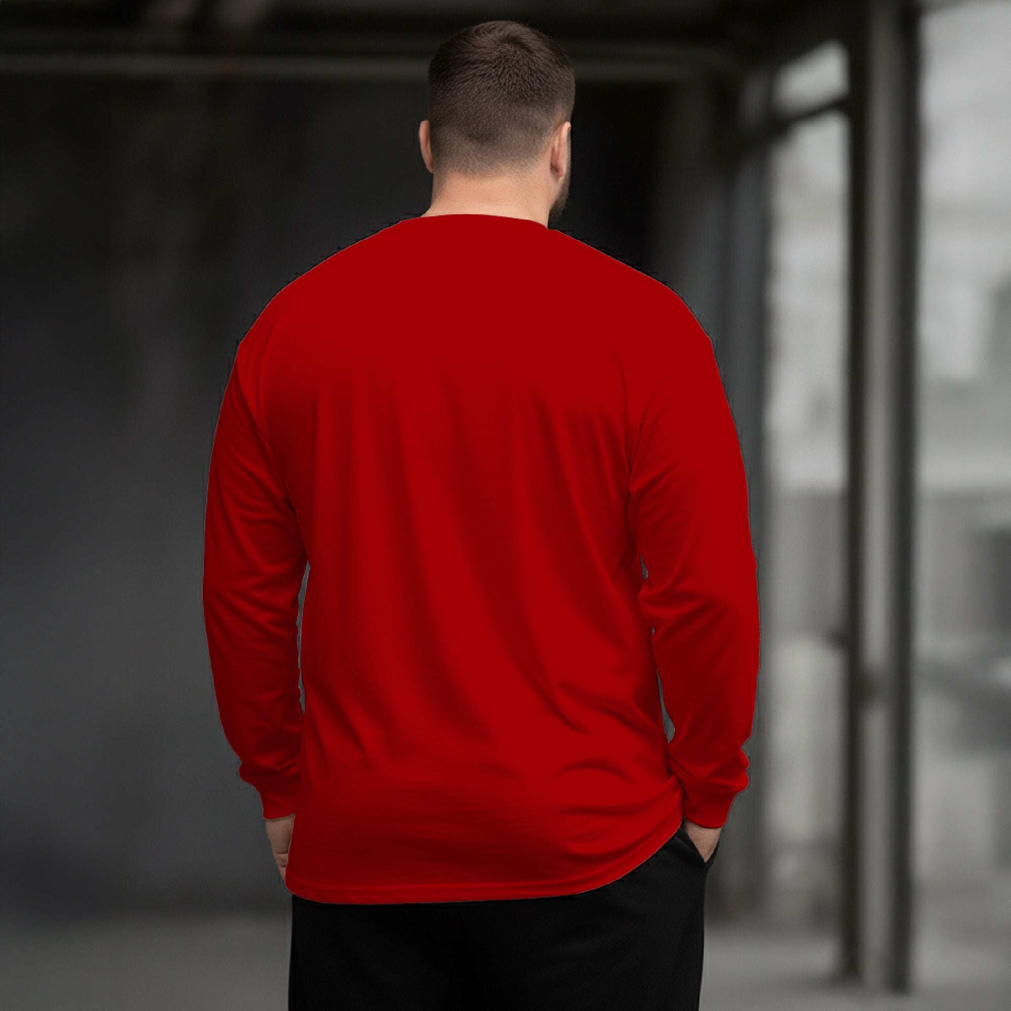Stereoscopic Black Panther Plus Size Men's Long Sleeve Round Neck Top