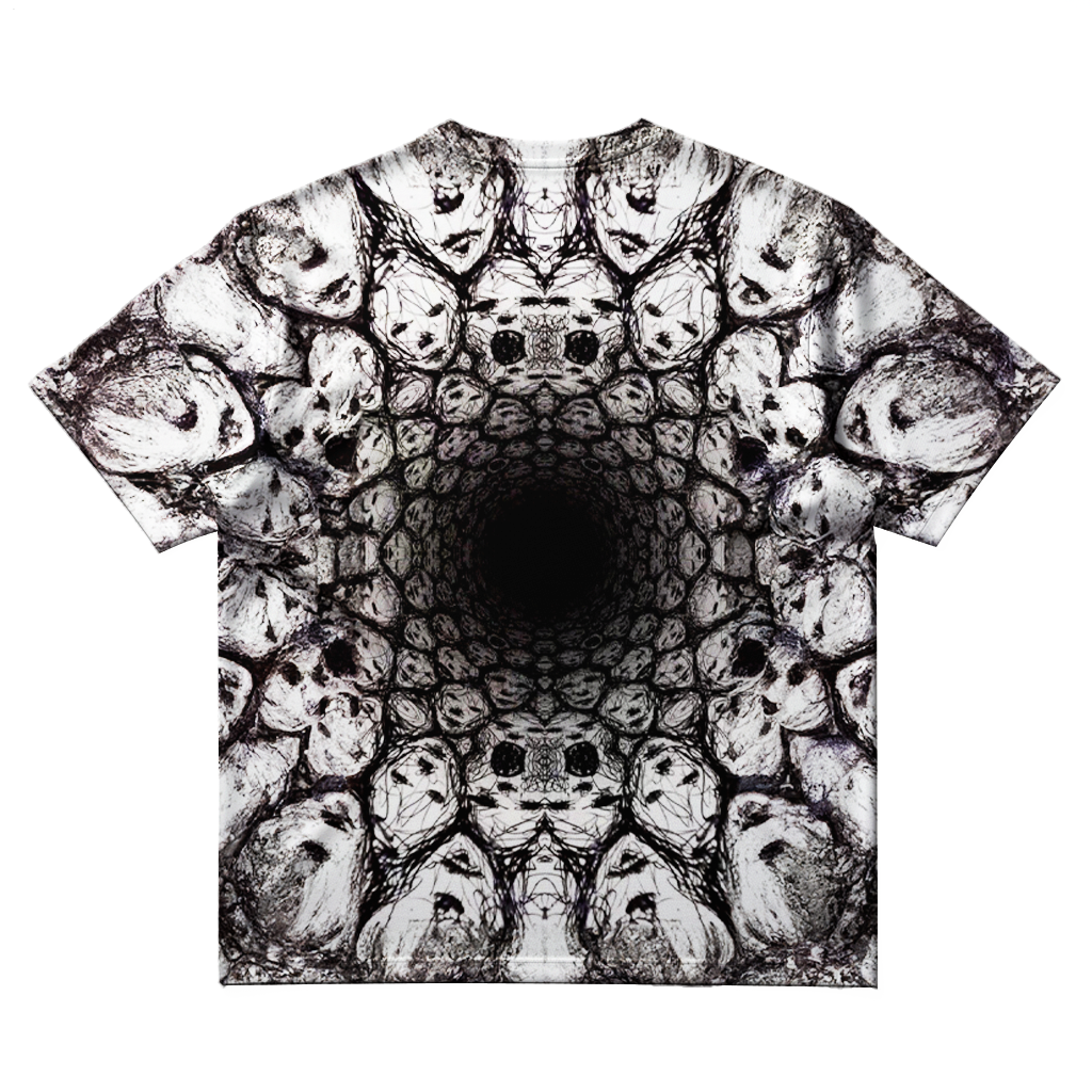 Men's Gothic Skull Plus Size Short Sleeve Round Neck T-Shirt